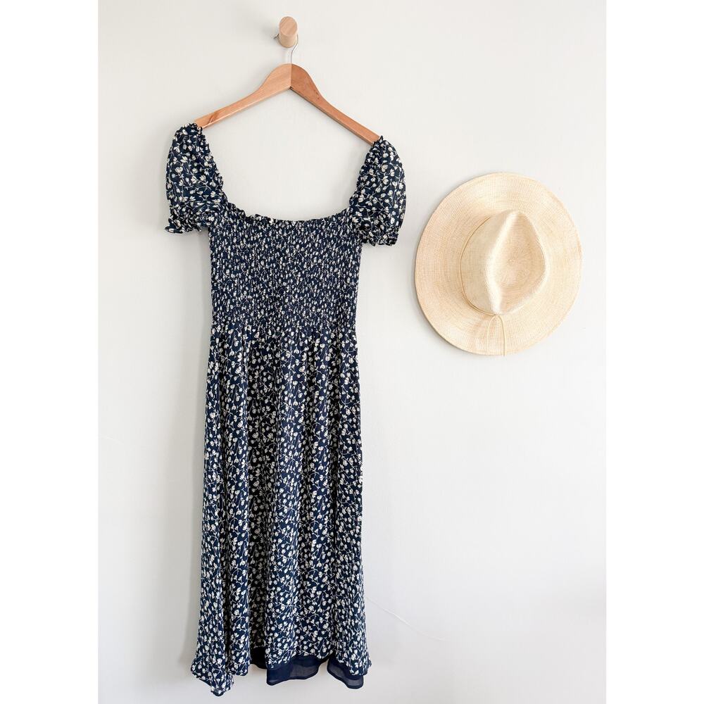 Reformation | Inka Dress Maria Print Floral Midi Slit | Sz M